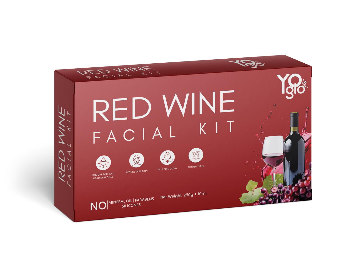 Red Wine Facial kit with Toner 